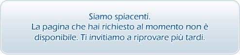 Messaggio Errore